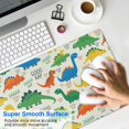 thumbnail image 4 of Long Mouse Pads for Desk,LightColor Cartoon Dinosaurs Pattern Desk Mats on Top Of Desks, Desk Mouse Pad Extra Large with 3mm Non-Slip Base and Stitched Edge for Gaming,Office,Work,Home 31.5"x11.8", 4 of 6