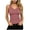 Style-01-Pink, variant on Womens Solid Color Tank Top Ribbed Knit Wide Strap Crew Neck Undershirt Summer Holiday Athletic Slim Fit Cami Top Pink S