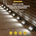 thumbnail image 4 of JHyouerji LED Solar Step Lights Waterproof Outdoor Stair Lights,Outdoor Decor Light for Yard Patio Garden Front Door Pathway Porch, 4 of 9