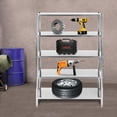 thumbnail image 3 of Fichiouy Stainless Steel Shelves Kitchen Storage Shelves Garage Shelving Units, 3 of 12