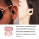 thumbnail image 3 of Injueey 1 par de auriculares inalámbricos portátiles reutilizables compatibles con Bluetooth 5,0 Control de botones manos libres 10m auriculares para Cables de audio/vídeo Rosa, 3 of 6