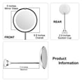 thumbnail image 3 of Mirror Light USB Charging Three Variable LED Light Color Hair Desktop Makeup Mirror Folded Belt Is Lamp Table ,Widely Use, 3 of 7