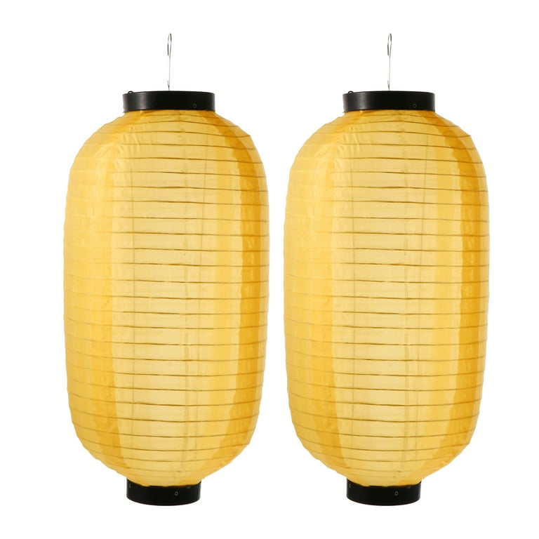 Lantern Japanese Lanterns Hanging Paper Lamp Chinese Outdoor Foldable Waterproof Silk Style Ornament Bar Lanterns Red