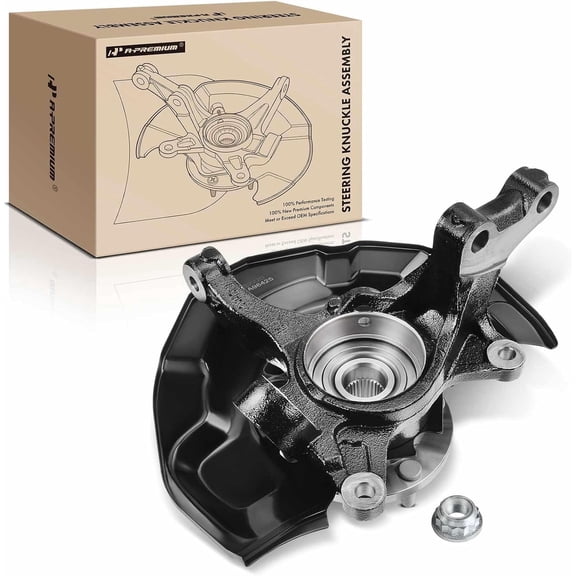 A-Premium Wheel Hub Bearing Steering Knuckle Assembly Compatible with Toyota Sienna 2004-2010 3.3L 3.5L FWD Front Left Driver Side