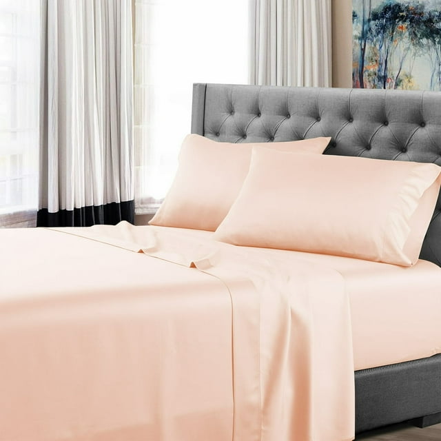 EIGTHTAIL King Size 800 Thread Count Luxury Extrasoft 100% Egyptian Cotton 4 Piece Sheets Set in Hotel Quality Dark Grey Solid 16 Inch Deep Pocket