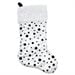 thumbnail image 2 of Northlight 20" Black and White Glittered Polka Dot Christmas Stocking with Faux Fur Cuff, 2 of 2