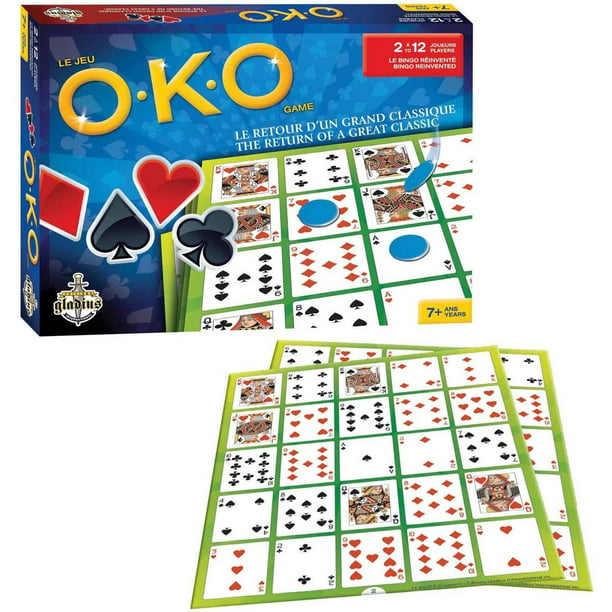 etiquette fusie Jet Gladius International O-K-O Multiplayer Bingo Card Game - Walmart.com