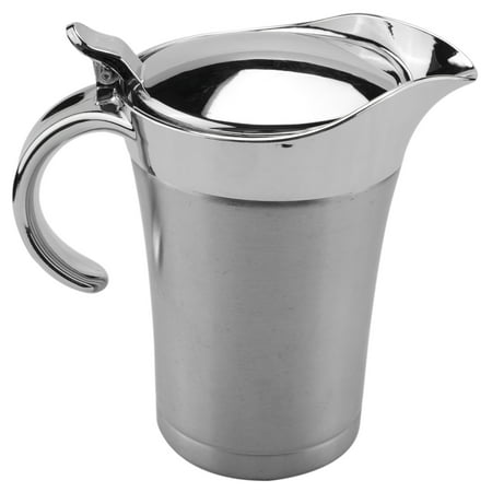 

Gravy Boat Kitchen Stainless Steel Double Wall Insulated Gravy Boat Sauce Jug with Lid (750Ml)