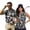 Black Camouflage, variant on KUIFORTI Funny Matching Couple Sport Shirts Quarter Zip Matching Golf Shirts for Couple Mens Shirts Casual Soft and Comfortable Moisture Wicking Suitable for Outdoor Sports