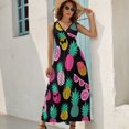 thumbnail image 2 of Flamingo Pattern Sleeveless Dress Female Clothing Dress Women Summer 2025 Dress, 2 of 7