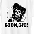 thumbnail image 3 of Instant Message - Go On Git Skull Cowgirl - Women's Short Sleeve Graphic T-Shirt, 3 of 6