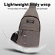 thumbnail image 3 of Men's Portable Fashion Sport Sling Bag Male Chest Bag Multi Zip Pockets, 3 of 4