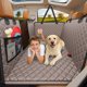 thumbnail image 1 of Backseat Extender for Dogs - Hard Bottom Dog Car Seat Cover for Back Seat, Dog Hammock for Car and SUV, Pet Rear Seat Protector Dogs Travel Bed with Mesh Window & Side Flaps, 1 of 3