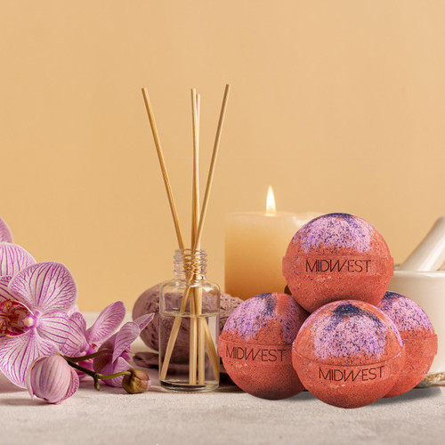Sweet Watermelon Luxury Bath Bombs -Set of 10 - Extra Large - 4.5oz