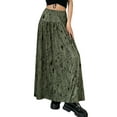 thumbnail image 5 of hirigin Gothic Grunge Fairy Core Skirt Women Graphic Print Elastic Low Waist Long Skirt Dark Academia Aesthetic Streetwear, 5 of 9