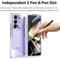 thumbnail image 6 of Case Compatible for Samsung Galaxy Z Fold 3 Case with S Pen, Built-in Front Screen Protector + Kickstand + Pen Holder Luxury Drop Resistance Protection Case for Galaxy Z fold 3 5G (Black), 6 of 12