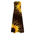 thumbnail image 4 of Leutsin Robe d'Été Décontractée Sans Manches Imprimée Super Longue pour Femmes, 4 of 6