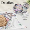 thumbnail image 2 of Bunny Easter Pillow Covers, Linen Long Throw Pillow Case, Eucalyptus Leaves Spring Floral Eggs Weeping Holiday Pillow Protector Decorative Cushion Cover for Living Room/Bedroom 20" x 30", 2 of 8