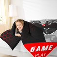 thumbnail image 4 of Manfei Cartoon Gamepad Bedding Comforter Set for Boys, Geometric Honeycomb Twin Comforter Sets, Moden Gaming Lover Reversible Bedding Set, Super Cozy Room Decor, 2-Piece, 4 of 8