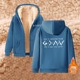 thumbnail image 2 of Yuhangmm Womens Hoodies Pullover Fashion Casual Print Hooded Sweatshirt Soft Pullover with Pocket for Comfortable Relaxed Style with Trendy Print Blue XXXL, 2 of 4