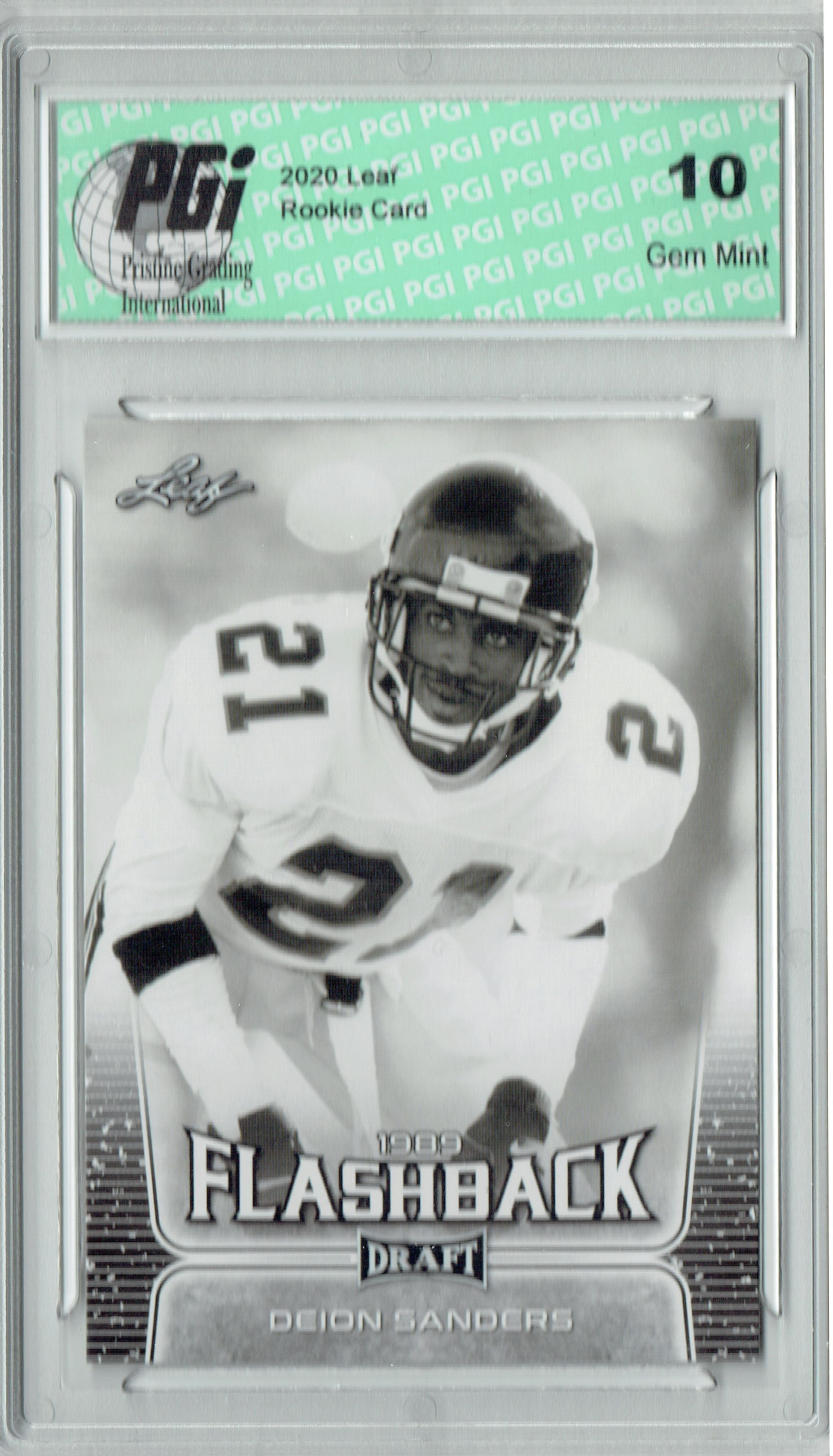 Deion Sanders 2020 Leaf Draft Football 95 Flashback Rookie Card Pgi 10 Walmart Com