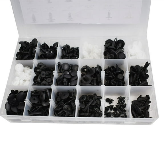 LABLT 415 Pcs Auto Retainer Clips Car Fasteners Kit Set Push Pin Plastic Rivets Bumper