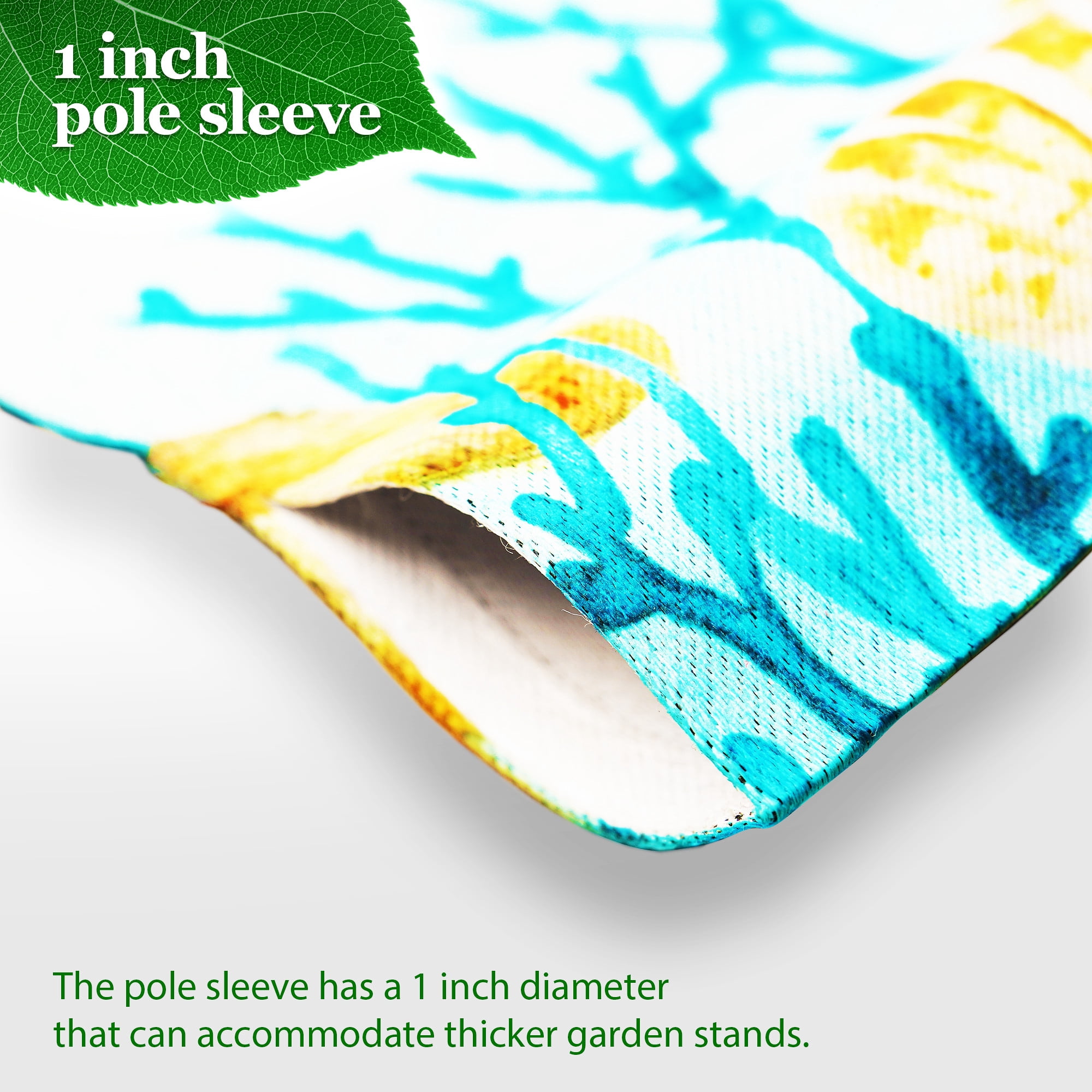 G128 Combo Pack: Garden Flag Stand Black 36 in x 16 in & Garden Flag Summer Decoration All You Need is Summer Gnome 12"x18" Double-Sided Blockout Fabric