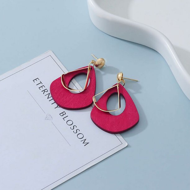 POXAM-pendientes redondos de estilo coreano para mujer, aretes colgantes geométricos acrílicos, 2022 joyas de regalo a la moda