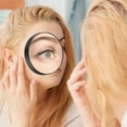 thumbnail image 4 of 15X Magnifying Mirror – Use for Makeup Application - Tweezing – and Blackhead/Blemish Removal – 6 Inch Round Mirror with Three Suction Cups for Easy Mounting, 4 of 6