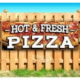 thumbnail image 1 of Hot & Fresh Pizza 13 oz Vinyl Banner With Metal Grommets, 1 of 4