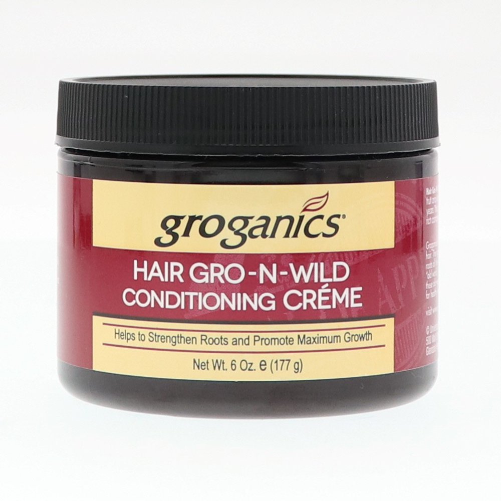 Groganics Hair GroNWild Conditioning Creme, 6 oz (Pack of 6