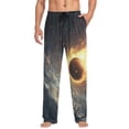 thumbnail image 3 of JSTEL Firing Basketball in Space Men's Sleepwear Mens Pajama Pants Bottoms with Pockets, M, 3 of 6