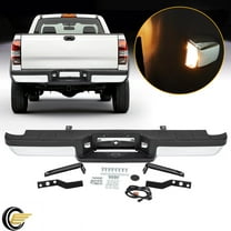 Chrome Steel Rear Step Bumper Assembly For 1993-2011 Ford Ranger Fleetside Only