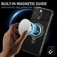 thumbnail image 4 of Dteck Magnetic Case for iPhone 15,Shockproof Silicone+PC Case Compatible with Mag Safe Ring Holder Kickstand Cover for iPhone 15, Black, 4 of 8