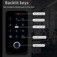 thumbnail image 4 of Tuya APP Access Control Keyboard Bluetooth Remote Control RFID IC M1 Card Fingerprint Access Keypad TF9-Tuya, 4 of 5