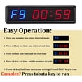 thumbnail image 2 of Btbsign 1.8'' LED Interval Workout Timer Countdown Stopwatch, 2 of 7