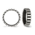 thumbnail image 4 of Mens Titanium Polished Black Plated Wire Band Ring (6mm), 4 of 4