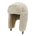 thumbnail image 2 of Men Ski Hat Winter Trapper Hats Warm Russian Hunting Plus Velvet Thick Ear Protection Cold-Proof Trooper Hat, 2 of 8