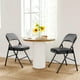 thumbnail image 2 of QinaQin Set de 2 sillas plegables de metal con asiento y respaldo acolchado, fáciles de guardar, ideales para casa, oficina, fiestas o uso interior y exterior, 2 of 7