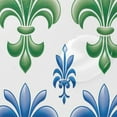 thumbnail image 4 of FREEAMG Mardi Gras Lily Bath Curtain Rugs Sets 2 Pcs, Bathroom Theme Set with Shower Curtain and Non-Slip Carpet -12 Hooks-60X72in, 4 of 7