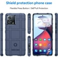 thumbnail image 2 of Case for Motorola Moto S30 Pro, Heavy Duty Shockproof Military Grade Drop Tested Field Phone Case Bumper Rugged Cover for Moto Edge 30 Fusion/S30 Pro HD Blue, 2 of 14