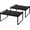 Black1, variant on 2Pack Cabinet Shelves Stackable Shelf Organizer Rack Riser for Kitchen Cabinet Pantry Cupboard Counter Countertop Home Organization Storage Space Saver Heavy Duty Metal Nonslip White Wide Tall