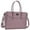 Purple, variant on Mosiso PU Leather Women Handbag Shoulder Bags Tote Purse Business Work Travel Laptop Messenger Bags For Women,Gray