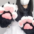 thumbnail image 6 of WINDLAND Womens Winter Warm Gloves Cosplays Bear Wolf Paw All-Cover Furry Plush Mittens for Girls Animal Tiger Foxes Cosplays, 6 of 21