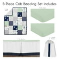 thumbnail image 2 of Sweet Jojo Designs Woodsy Blue Green Grey 5 Piece Crib Bedding Set, 2 of 6