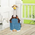 thumbnail image 6 of Taicans Porch Goose Outfits,Farm Style Overall Set - 23.0 Inch Plaid Shirt & Blue Overalls Set with Hat for Outdoor Garden,Porch and Holiday Decor, 6 of 8
