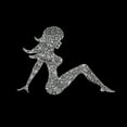 thumbnail image 2 of LA Pop Art Girl's Word Art T-shirt - MUDFLAP GIRL, 2 of 2