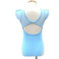 thumbnail image 4 of purcolt Girls Leotard for Ballet and Dance, Ruffle Sleeve Hollow Out Back Mesh Gymnastics Leotards Outfits (Toddler/Little/Big Kids), 4 of 4