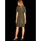 thumbnail image 5 of Allegra K Vestido Suelto Metálico Lentejuela Brillante Manga Corta De Aleteo Para Mujer Negro M Unique Bargains Vestidos, 5 of 7