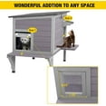 thumbnail image 4 of Aivituvin Cat House with Insulated Liner, Heated Feral Cats Shelter, Time Temperature Control, Weatherproof Cat Condos Outdoor Indoor, 4 of 14